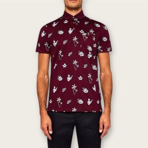 Ted Baker | Midge Tropical Print Polo Shirt